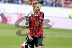 2. BL - Saison 2014/2015 - FC Ingolstadt 04 - FSV Frankfurt - Lukas Hinterseer (FC Ingolstadt 04) schiesst das 2:0 - Jubel - Foto: Jürgen Meyer