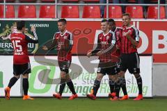 2. Bundesliga - Fußball - FC Ingolstadt 04 - FSV Frankfurt - Tor Jubel 2:0 durch Lukas Hinterseer (16, FCI)  rechts
