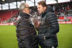 2. Bundesliga - FC Ingolstadt 04 - VfL Bochum - Vorsitzender des Vorstandes Peter Jackwerth und Cheftrainer Ralph Hasenhüttl nach dem Spiel