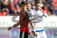 2. Bundesliga - Fußball - FC Ingolstadt 04 - FSV Frankfurt - links Alfredo Morales (6, FCI)
