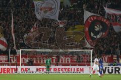 1. Bundesliga - Fußball - VfB Stuttgart - FC Ingolstadt 04 - Tor für Stuttgart Jubel, Torwart Ramazan Özcan (1, FCI) holt den Ball aus dem Tor