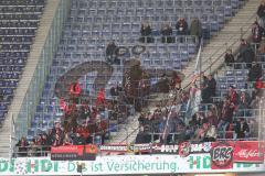 1. BL - Saison 2015/2016 - Hannover 96 - FC Ingolstadt 04 - Mitgereiste FCI Fans - Foto: Jürgen Meyer