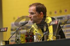 1. Bundesliga - Fußball - Borussia Dortmund - FC Ingolstadt 04 - Pressekonferenz nach dem Spiel, Cheftrainer Thomas Tuchel (BVB Trainer)