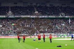 1. Bundesliga - Fußball - Borussia Mönchengladbach - FC Ingolstadt 04 - Fankurve Gladbach - Foto: Adalbert Michalik