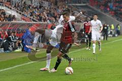 1. Bundesliga - Fußball - FC Ingolstadt 04 - Hannover 96 - Salif Sané (Hannover 5) rechts Mathew Leckie (7, FCI)