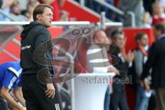 1. Bundesliga - Fußball - FC Ingolstadt 04 - VfL Wolfsburg -  Cheftrainer Ralph Hasenhüttl (FCI) nervös