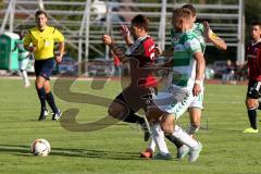 Freundschaftsspiel - Saison 2015/2016 - FC Ingolstadt 04 - SpVgg Greuther Fürth - Pledl Thomas (#30 FC Ingolstadt 04) - Franke Marcel weiß Greuther Fürth - Foto: Jürgen Meyer