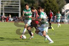Freundschaftsspiel - Saison 2015/2016 - FC Ingolstadt 04 - SpVgg Greuther Fürth - Pledl Thomas (#30 FC Ingolstadt 04) - Franke Marcel weiß Greuther Fürth - Foto: Jürgen Meyer