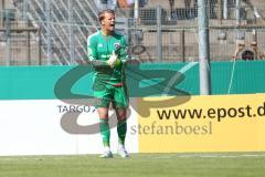 DFB-Pokal - 1. Runde - Fußball - FC Ingolstadt 04 - SpVgg Unterhaching - Torwart Örjan Haskjard Nyland (26, FCI) schreit nach dem Gegentreffer zum Team