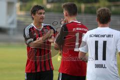 Regionalliga Bayern - FC Ingolstadt 04 II - 1. FC Schweinfurt 05 - Marcel Hagmann (23) und Thomas Blomeyer (18)