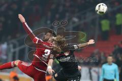 1. Bundesliga - Fußball - Bayer Leverkusen - FC Ingolstadt 04 - Anthony Jung (3, FCI) Tin Jedvaj (16 Leverkusen )