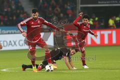 1. Bundesliga - Fußball - Bayer Leverkusen - FC Ingolstadt 04 - Anthony Jung (3, FCI) Almog Cohen (36, FCI)