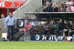1. Bundesliga - Fußball - 1. FC Köln - FC Ingolstadt 04 - Cheftrainer Markus Kauczinski (FCI) schreit ins Feld