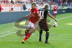 1. BL - Saison 2016/2017 - FSV Mainz 05 - FC Ingolstadt 04 - Lezano Farina,Dario (#37 FCI) - Alexander Hack (42 Mainz) - Foto: Meyer Jürgen