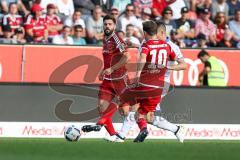 1. BL - Saison 2016/2017 - FC Ingolstadt 04 - TSG 1899 Hoffenheim - Pascal Groß (#10 FCI) - Anthony Jung (#3 FCI) - Foto: Meyer Jürgen