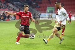 2. Bundesliga - Fußball - FC Ingolstadt 04 - FC Erzgebirge Aue - Thomas Pledl (30, FCI) Christian Tiffert (Aue 33)