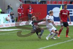 2. BL - Saison 2018/2019 - FC Ingolstadt 04 - SC Paderborn 07 - Marco Knaller Torwart (#16 FCI) - Robin Krausse (#23 FCI) - Foto: Meyer Jürgen