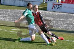 Regionaliga Bayern - FC Ingolstadt II - SV Schalding-Heining - Jessen Leon rot FC Ingolstadt - Buchinger Benedikt grün Schalding - Foto: Jürgen Meyer