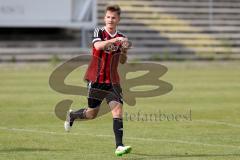 Regionaliga Bayern - FC Ingolstadt II - FC Augsburg II - Räuber Ludwig #15 rot freut sich über seinen Führungstreffer zum 1:0 Foto: Jürgen Meyer