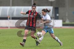 *** 2. Bundesliga Frauen - Saison 2025/26 - FC Ingolstadt 04 Frauen - VFL Bochum - Emma Kusch (Nr.9 - FC Ingolstadt Frauen I) - Joester Emely blau Bochum - Foto: Meyer Jürgen