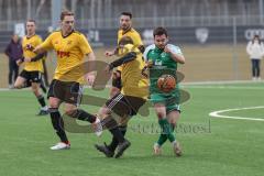 AUDI Amateuercup - Saison 2024/25 - TSV Lichtenau - FC Geisenfeld - Michael Trick grün Geisenfeld - Boris Manko gelb Lichtenau - Foto: Meyer Jürgen