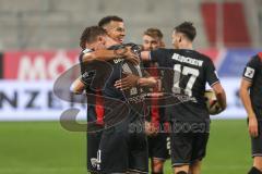 3. Liga; FC Ingolstadt 04 - Borussia Dortmund II; Tor Jubel Treffer Yannick Deichmann (20, FCI) Marcel Costly (22, FCI) Sebastian Grönning (11, FCI)