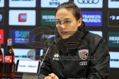3. Liga; FC Ingolstadt 04 - Rot-Weiss Essen; Interview Pressekonferenz Cheftrainerin Sabrina Wittmann (FCI)
