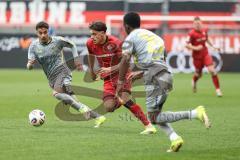3. Liga; FC Ingolstadt 04 - Alemannia Aachen; Dennis Kaygin (10, FCI) Nadjombe Pierre (29 AA) Loune Mehdi (11 AA)