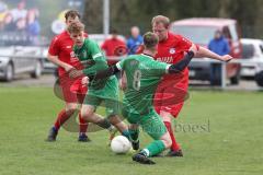 Kreisklasse - Saison 2025/26- TSV Pförring - SV Karlshuld-  - Martin Werle rot Pförring - Hannes Knöferl grün Karlshuld - Foto: Meyer Jürgen