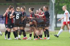 2. Bundesliga Frauen - Saison 2024/25 - FC Ingolstadt 04 Frauen - FSV Gütersloh - Der 1:1 Ausgleichtreffer durch Emma Kusch (Nr.9 - FCI Frauen) - jubel - XXXXX - Foto: Meyer Jürgen