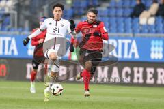 3. Liga; SV Wehen Wiesbaden - FC Ingolstadt 04; Deniz Zeitler (38, FCI) Mockenhaupt Sascha (4 SVWW)