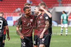 3. Liga; FC Ingolstadt 04 - VfB Lübeck; Tor Jubel Treffer Ognjen Drakulic (30, FCI) David Kopacz (29, FCI) Marcel Costly (22, FCI) Julian Kügel (31, FCI)