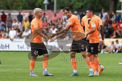 Toto-Pokal; SV Manching - FC Ingolstadt 04; Tor Jubel Treffer Arian Llugiqi (25, FCI) Thomas Rausch (45, FCI) Felix Keidel (43, FCI) Daouda Beleme (9, FCI)