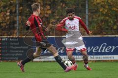 Kreisklasse - Saison 2025/26- Türk SV Ingolstadt - SC Steinberg-  - Daniel Drotleff weiss Türkisch  - Cian Röttger rot Steinberg  - Foto: Meyer Jürgen