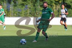 Bezirksliga - Saison 2025/26 - FC Gerolfing - TSV Ober./Unterh.stadt - Christian Träsch grün Gerolfing - XXXXX - Foto: Meyer Jürgen