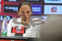 3. Liga; FC Ingolstadt 04 - Alemannia Aachen; Pressekonferenz Interview Cheftrainerin Sabrina Wittmann (FCI)