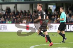 3.Liga - Saison 2023/2024 - SC Verl - FC Ingolstadt 04 - Der 2:2 Ausgleichstreffer durch Jannik Mause (Nr.7 - FCI) - jubel  - Foto: Meyer Jürgen