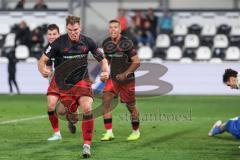 3. Liga; SC Verl - FC Ingolstadt 04; Ausgleich 2:2 Tor Jubel Treffer Simon Lorenz (32, FCI) Jonas Scholz (15, FCI) Marcel Costly (22, FCI)