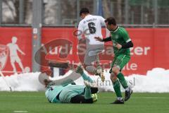AUDI - Schanzer Amateurcup - Finale -  2026  - SV Hundszell - SV Denkendorf - Gabriel Hägel TW Hundszell - Luc Kammerer weiss Hundszell - Sebastian Mayer grün Denkendorf - Foto: Meyer Jürgen