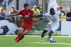 3. Liga; FC Ingolstadt 04 - Trainingslager, Testspiel, FC Kottern; Zweikampf Kampf um den Ball Daouda Beleme (9, FCI)