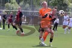 2. Bundesliga Frauen - Saison 2024/25 - FC Ingolstadt 04 Frauen - SCR Altach - Emma Kusch (Nr.9 - FCI Frauen) - Dübel Sarh Torwart Altach - Foto: Meyer Jürgen