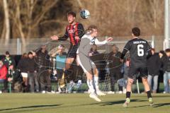 Bayernliga Nord - Saison 2024/25 - FC Ingolstadt 04 II - SC Eltersdorf - Christopher Ackermann (Nr.3 - FCI U21) - Felix Rippert weiss Eltersdorf - Foto: Meyer Jürgen