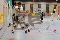 Futsalturnier in Manching - Endspiel Tus Geretsried - SV Erlbach - Popp Christoph #24 und Spinner Sebastian #23 - Foto: Jürgen Meyer