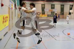 Futsalturnier in Manching - Endspiel Tus Geretsried - SV Erlbach - Popp Christoph #24 und Spinner Sebastian #23 - Foto: Jürgen Meyer