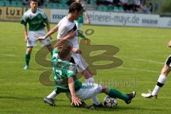 FC Gerolfing - SV Erlbach - Huber Stefan (grün Gerolfing) - Foto: Jürgen Meyer