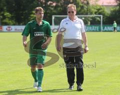 FC Gerolfing - TSV 1880 Wasserburg 5:2 - Spielertrainer Manfred Kroll und Co Trainer Uwe Weinrich