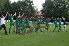 FC Gerolfing - TSV 1880 Wasserburg 5:2 - Sieg Jubel vor den Fans