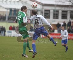 SV Manching - TSV Oberhaunstadt - Kopfballduell links Fabian Burchard und rechts Andreas Eichiner