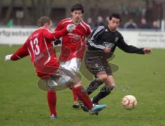 FC Gerolfing - Markt Schwaben - Bernhard Enzinger wird ausgebremst