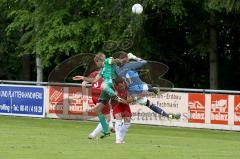 Landesliga - FC Gerolfing - SV Mering - Schneider Steffen (grün Gerolfing) - Foto: Jürgen Meyer